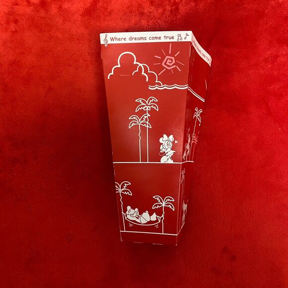 Tokyo Disneyland Limited Edition Souvenir Popcorn Cardboard Box Red White Japan - Picture 9 of 13
